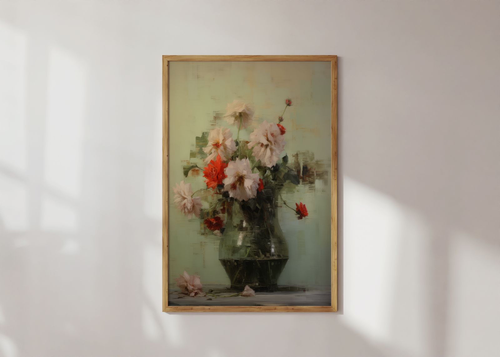 Poster - Bloemenvaas Schilderij
