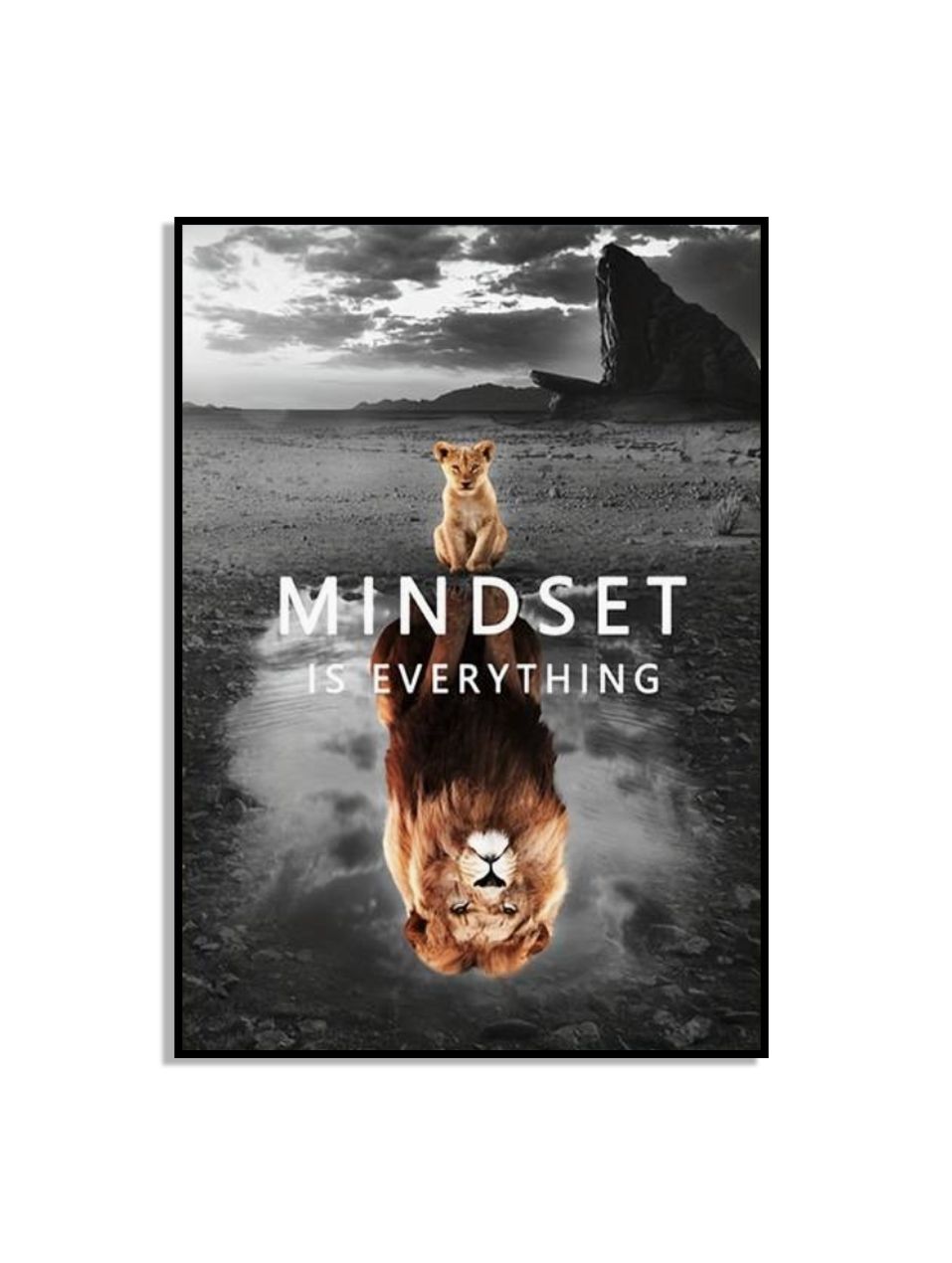 Mindset Is Everything Motiverende Poster