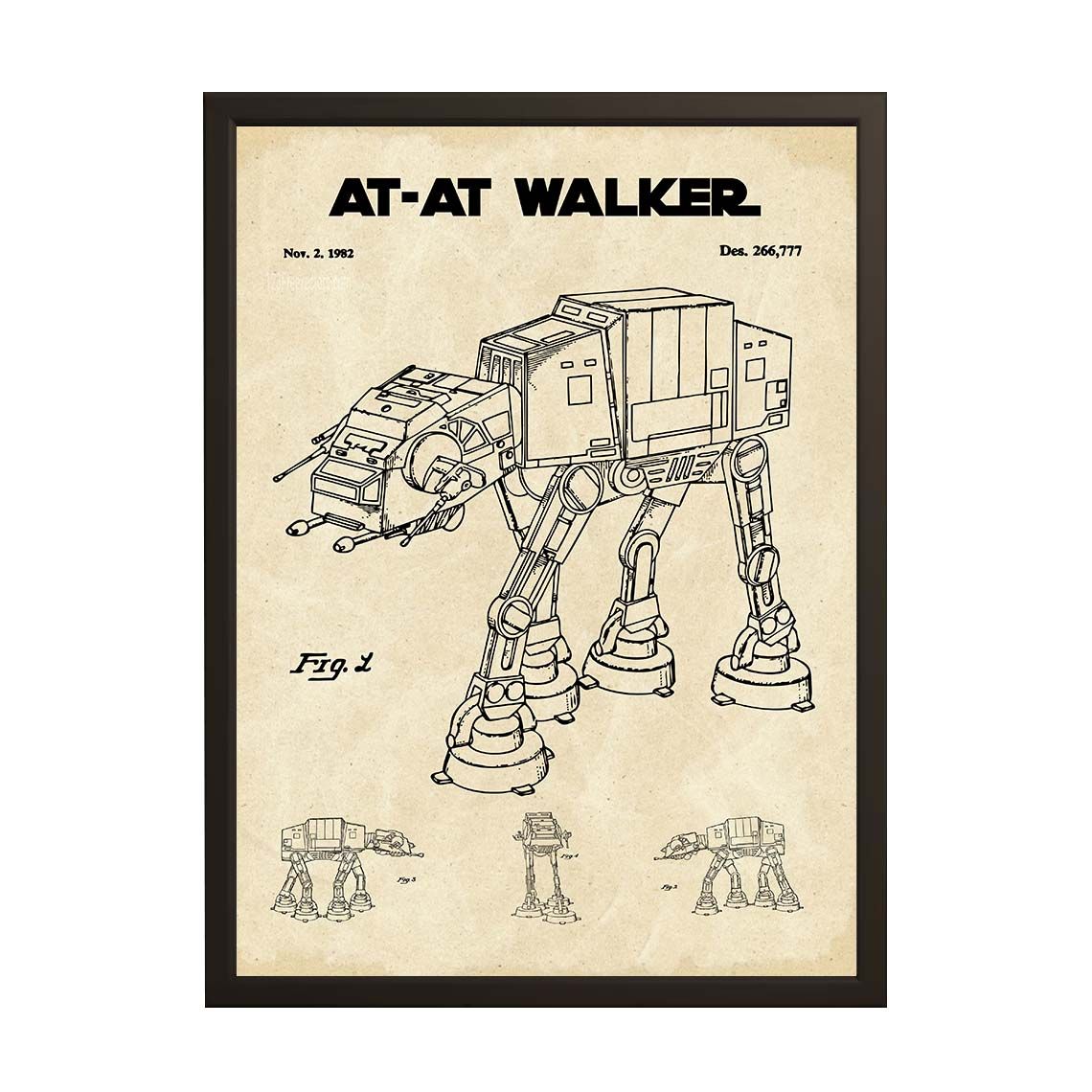 Patentekening Poster - AT-AT Walker
