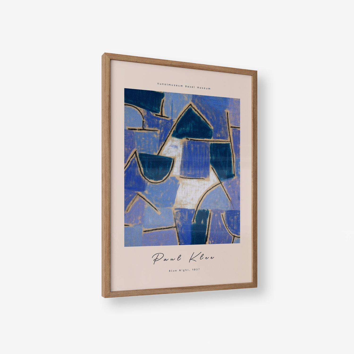 Poster - Blauwe Nacht door Paul Klee