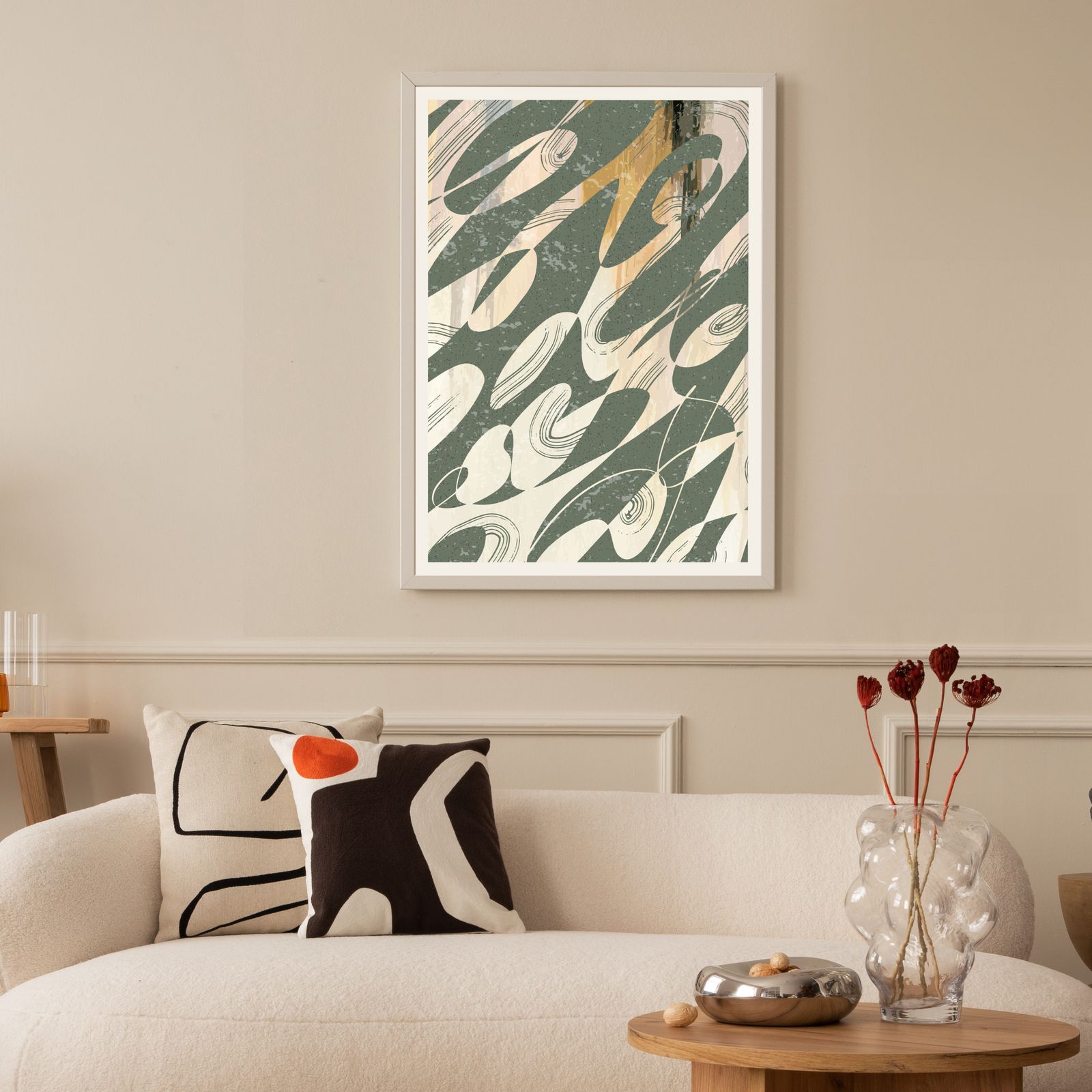 Abstract Patroon Wandposter
