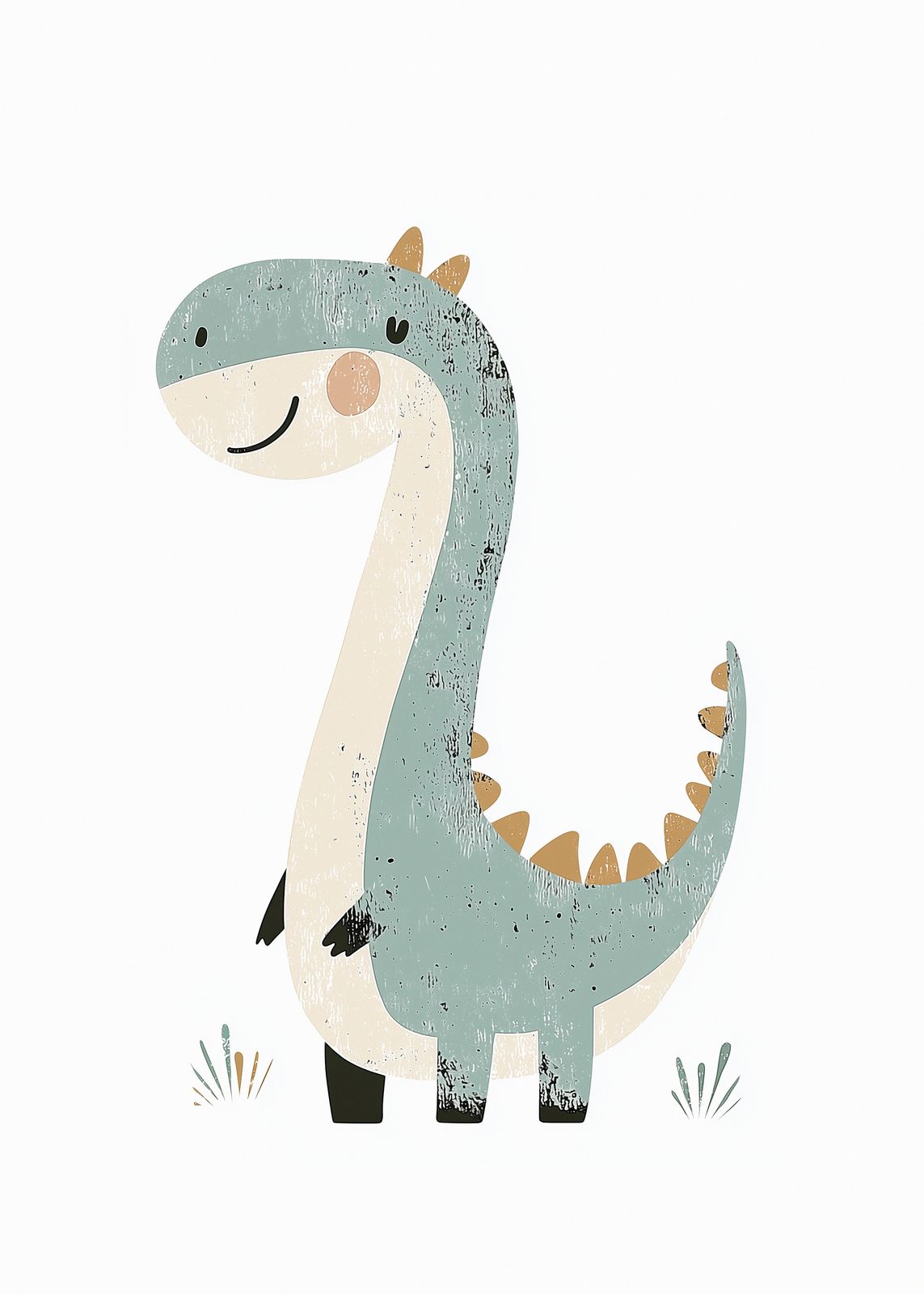 Poster - Schattige Dinosaurus