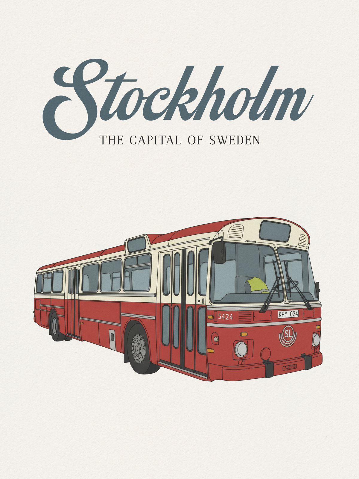 Poster - Stockholm Busontwerp