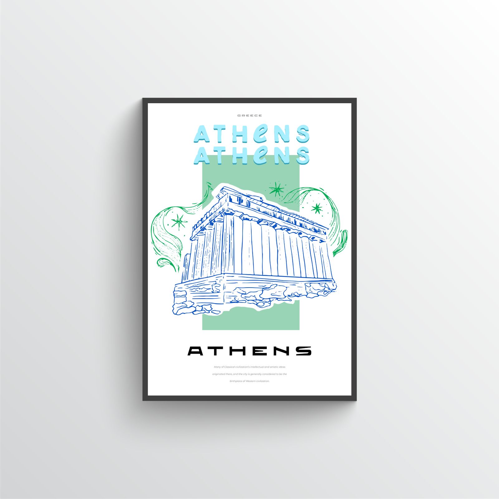 Athene Parthenon Poster