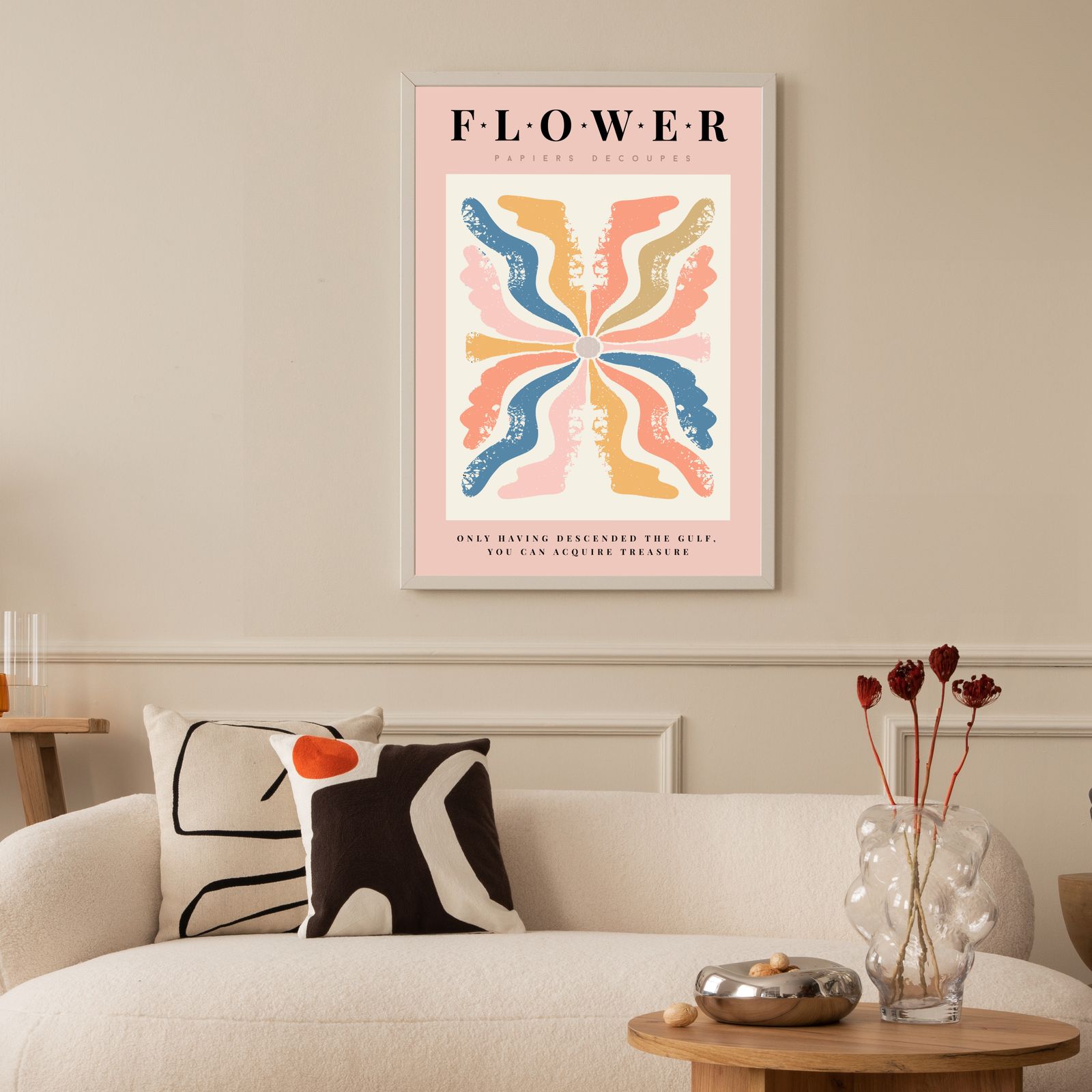 Bloem Abstracte Kunst Poster