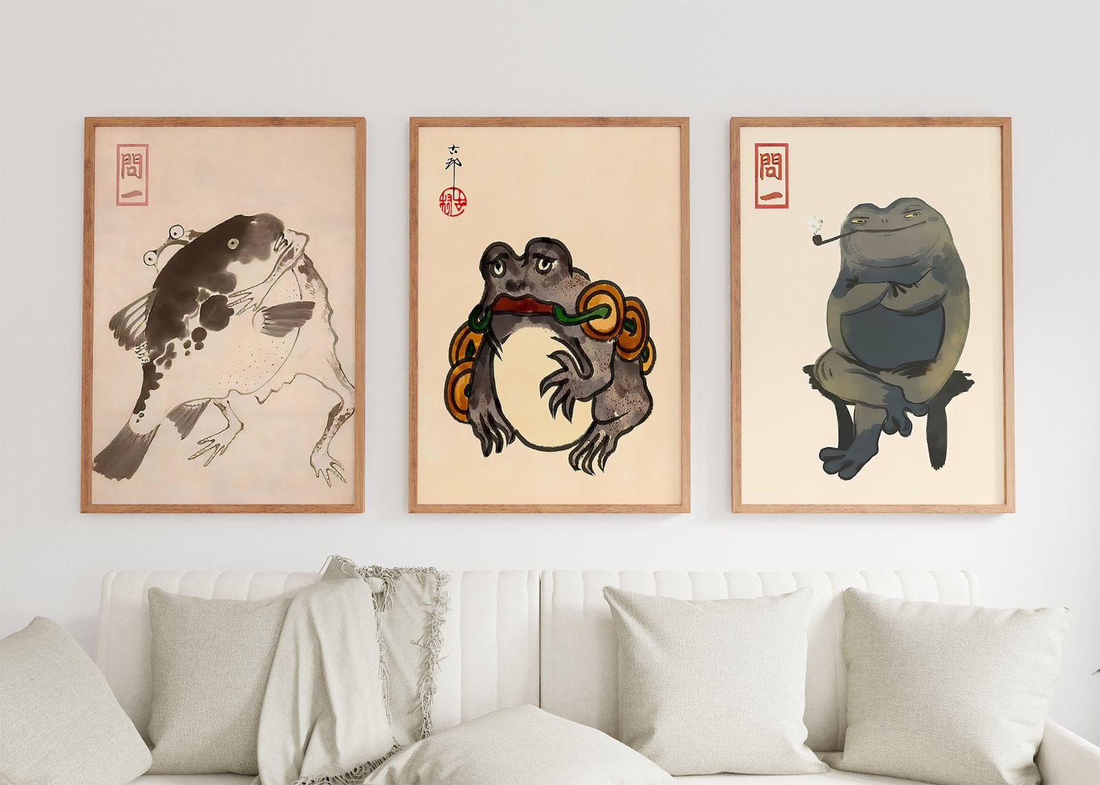 Poster - Kikkerkunstcollectie / Set van 3