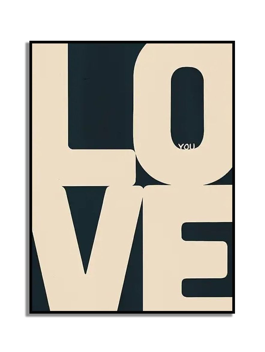 Poster - LOVE Typografie