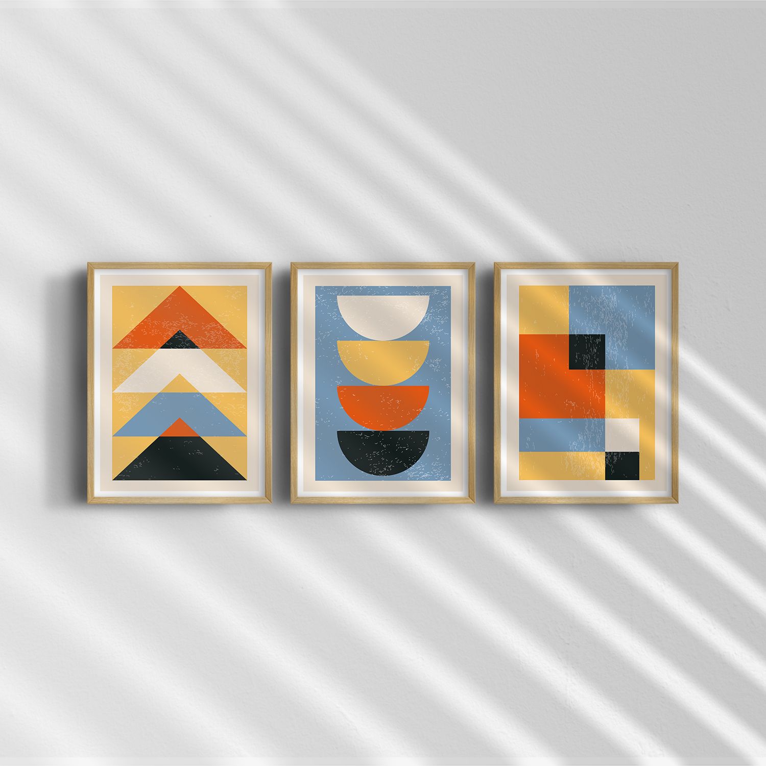 Poster - Abstract Geometrische Kunst / Set van 3