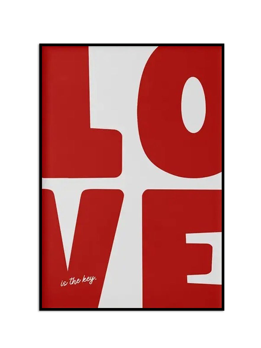 Poster - Liefde Typografie