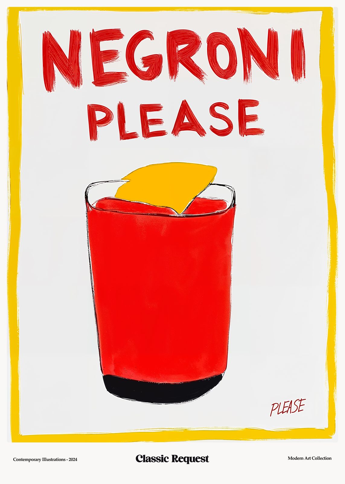 Poster - Negroni Please