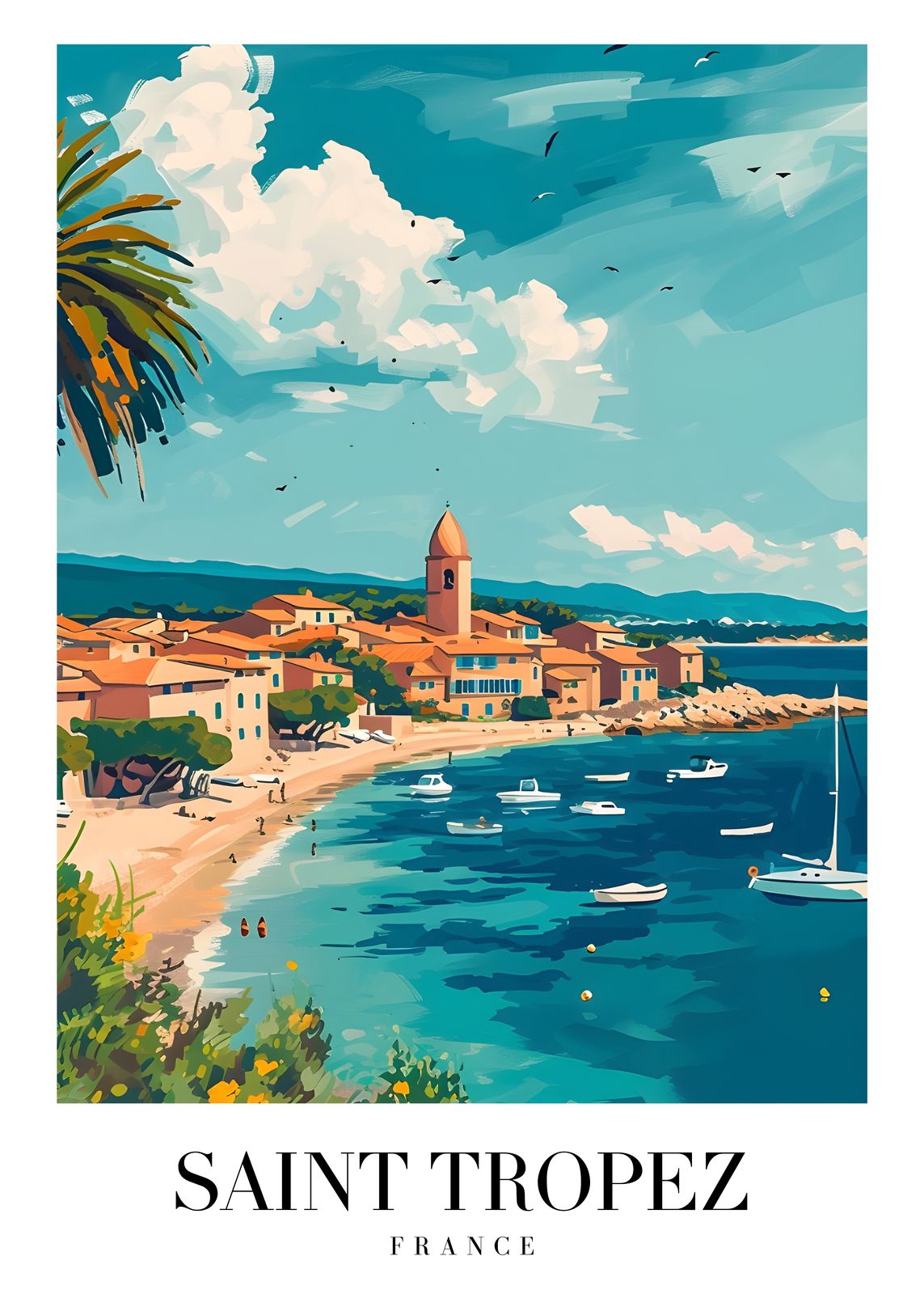 Poster - Saint Tropez, Frankrijk