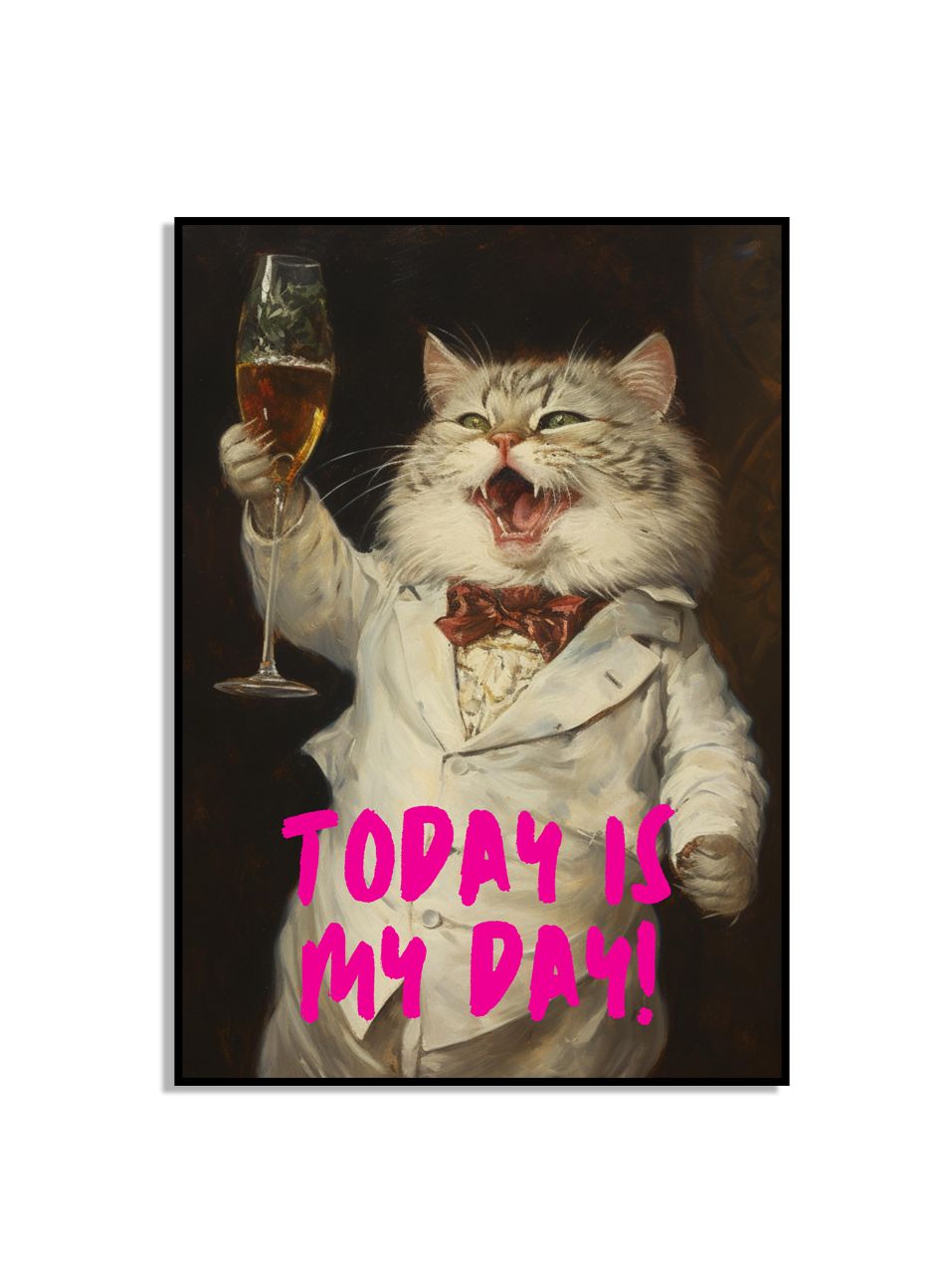 Vrolijke Kat Muurposter