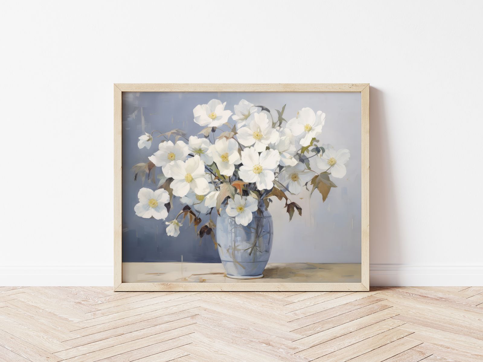 Poster - Witte Bloemenvaas