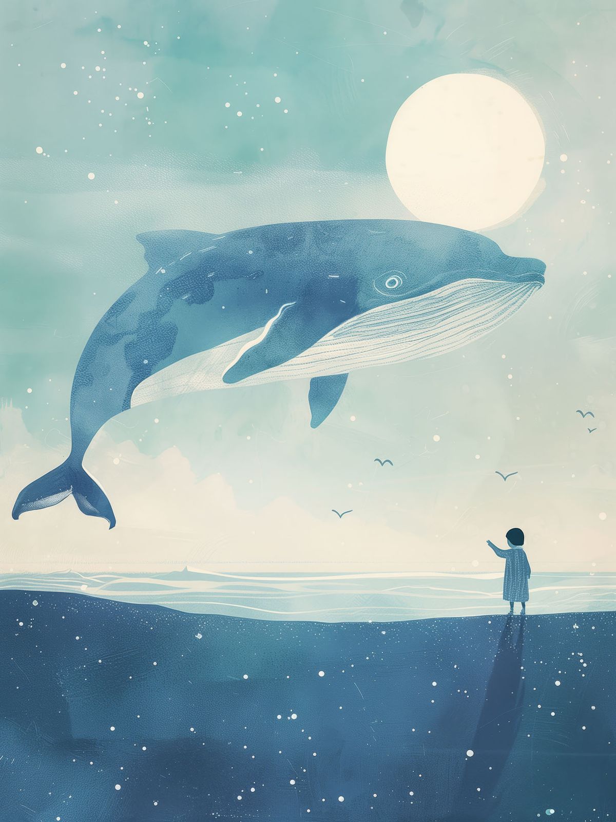 Poster - Majestueuze walvis
