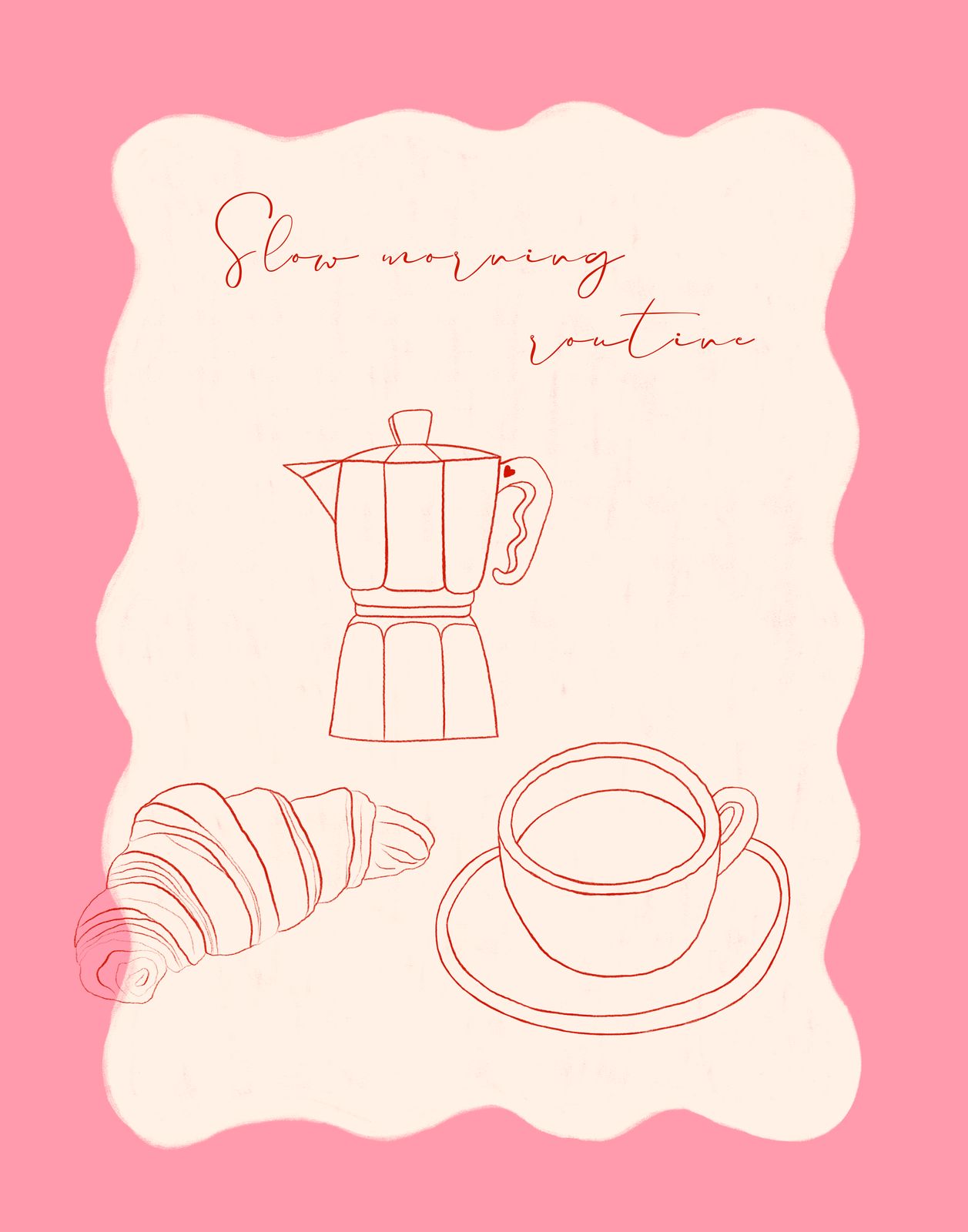 Poster - Langzame Ochtendroutine