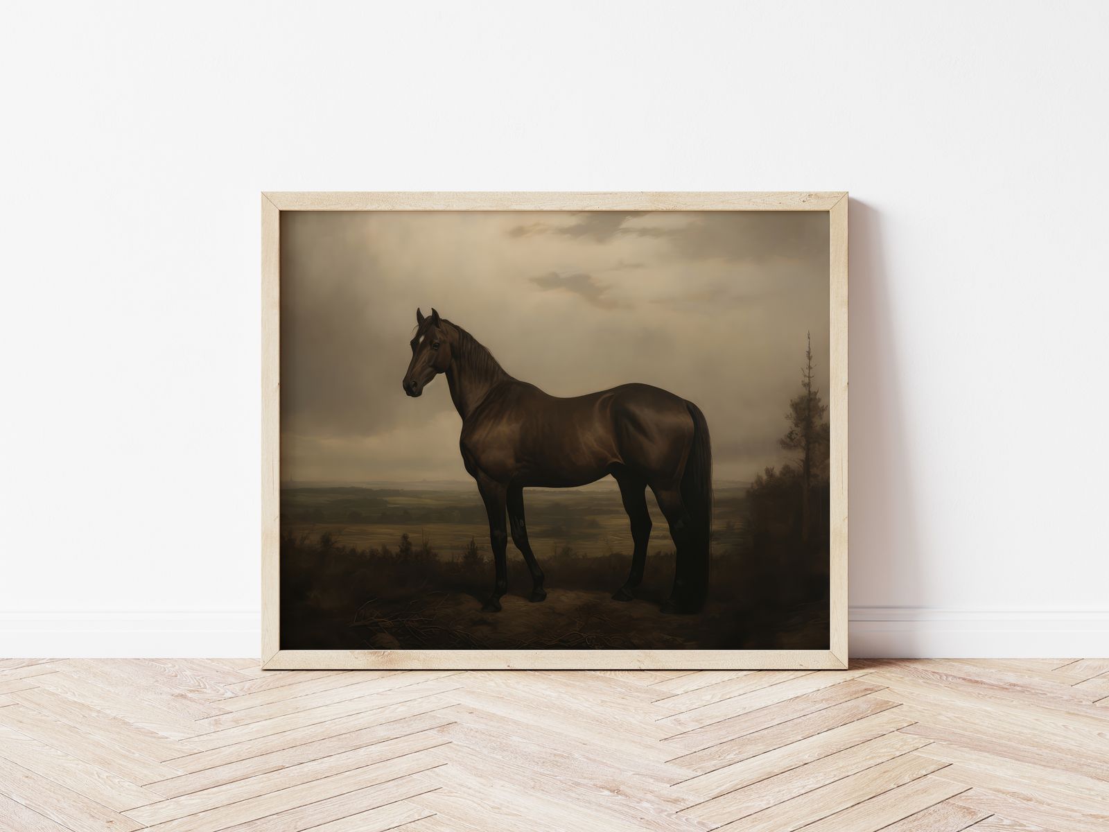 Poster - Portret van een paard