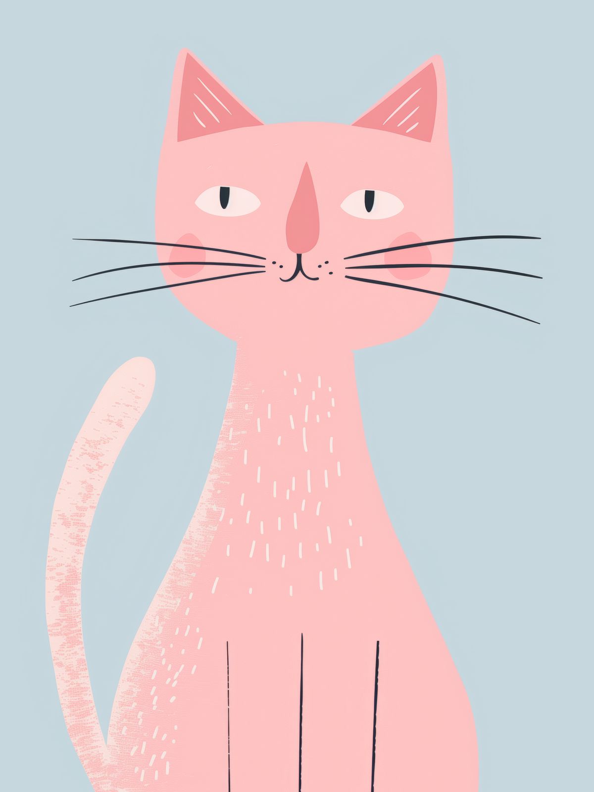 Poster - Schattige Dierkunst / Set van 4