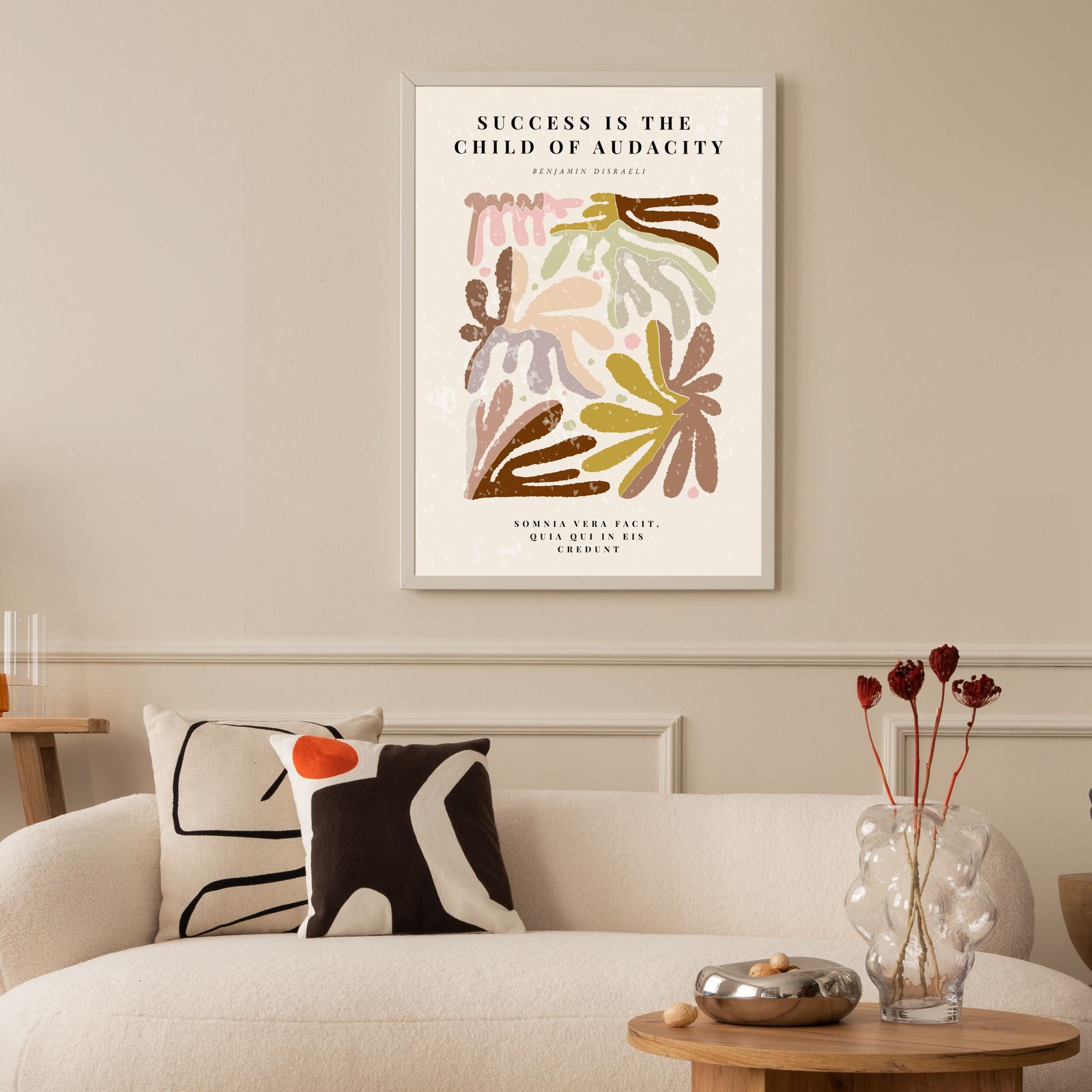 Success Is the Child of Audacity Poster