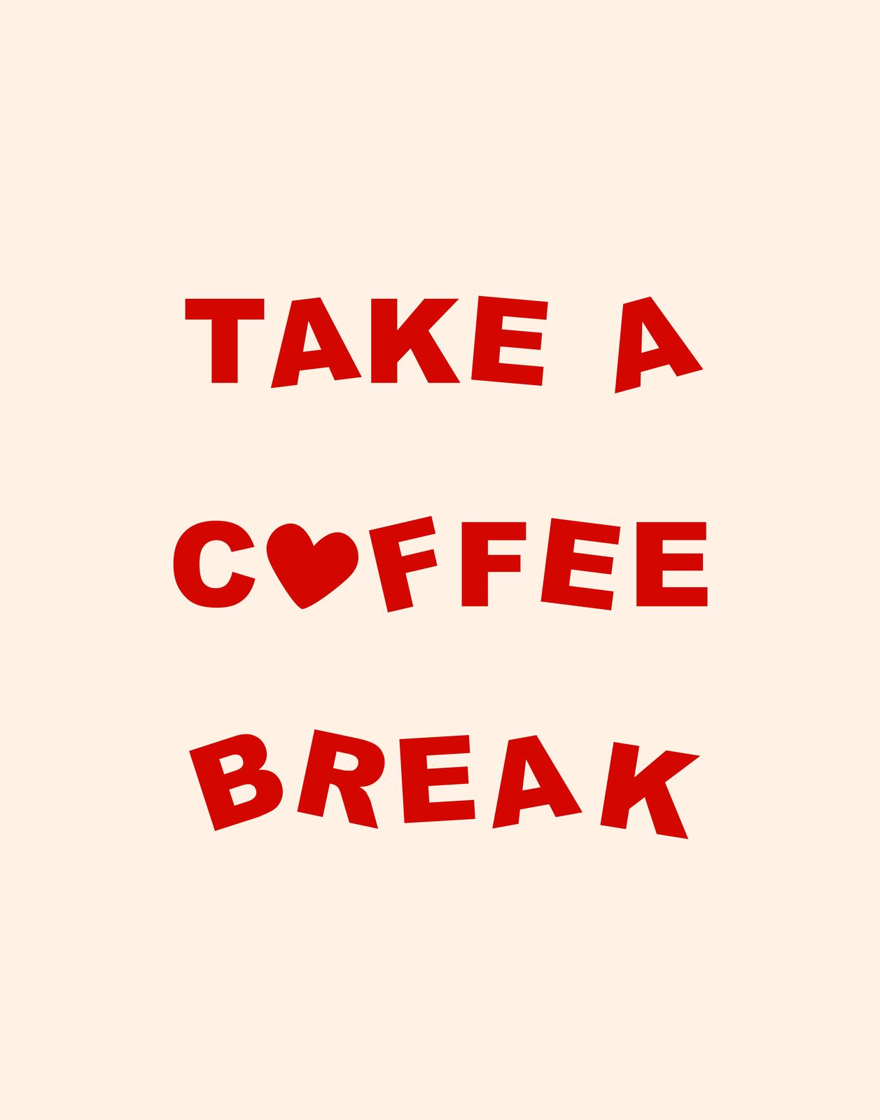 Poster - Koffiepauze Quote