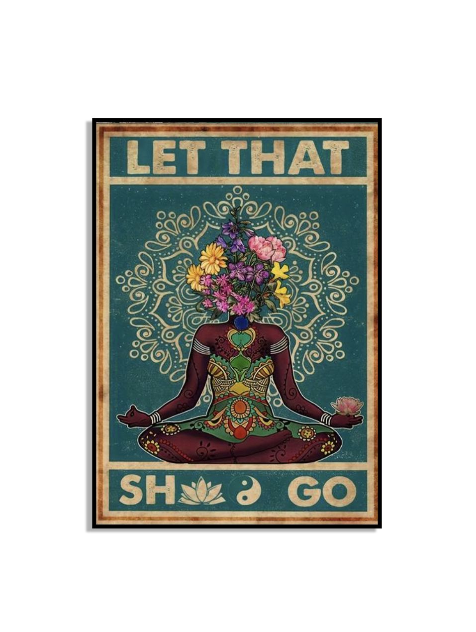 Meditatieve Bloemenposter Kunst