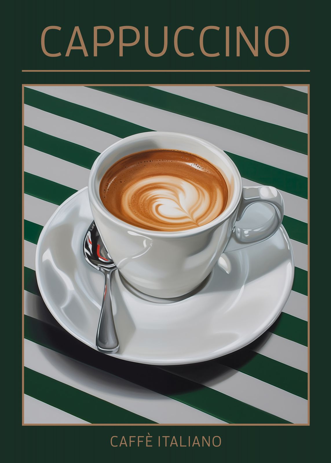 Poster - Cappuccino Kunstafdruk