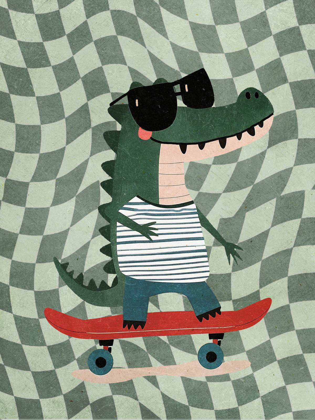 Poster - Coole Krokodil