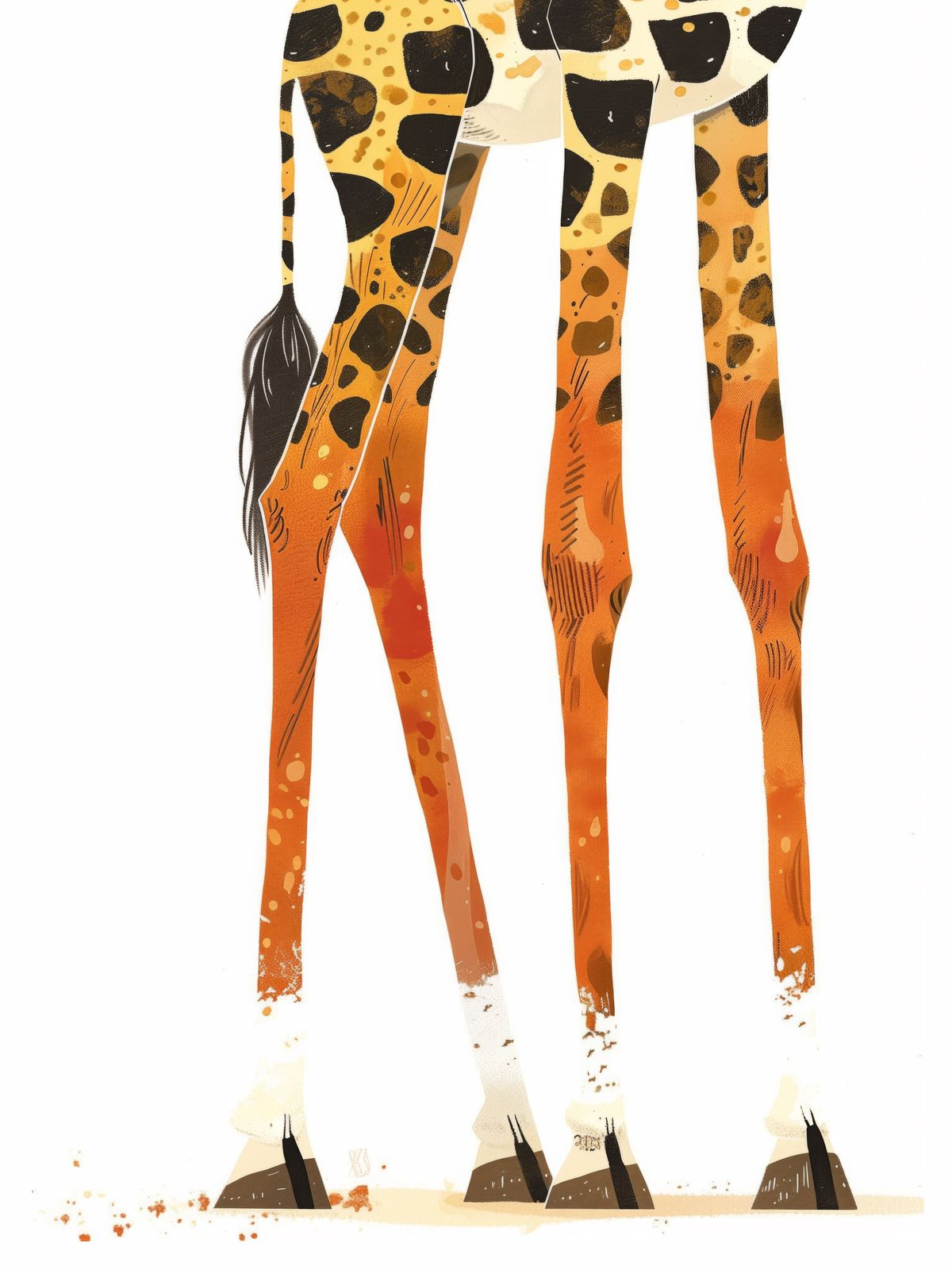 Poster - Giraffenpoten