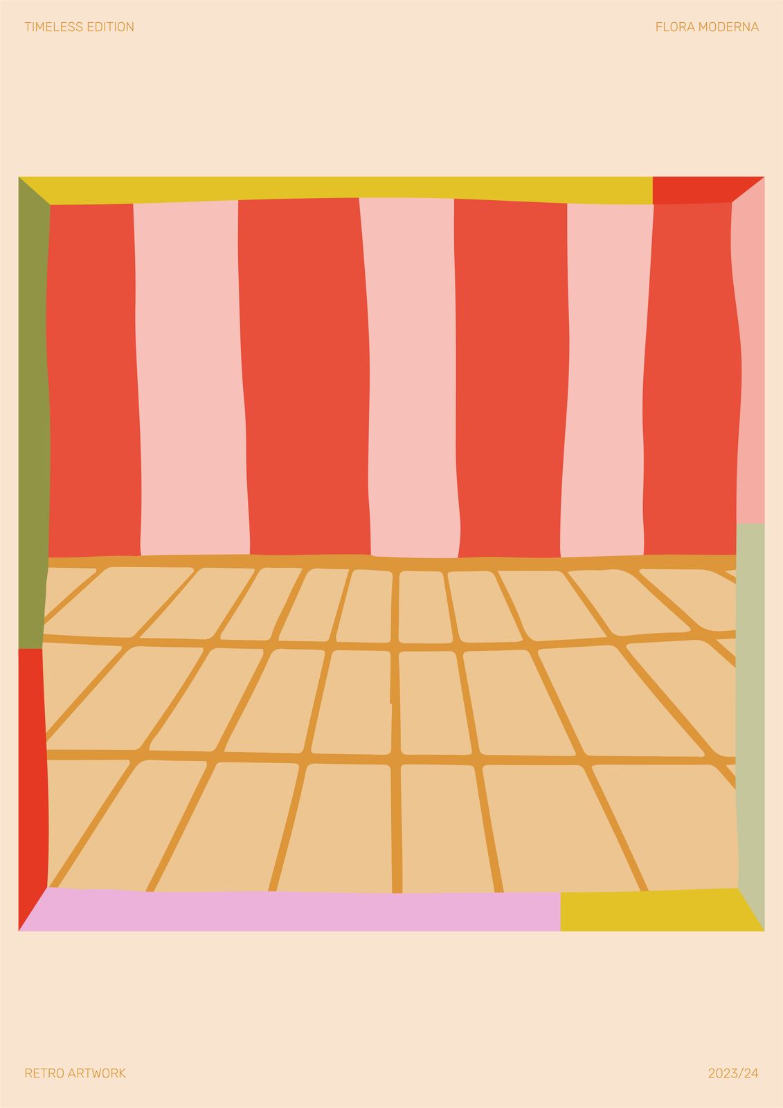 Poster - Retro Kunstwerk