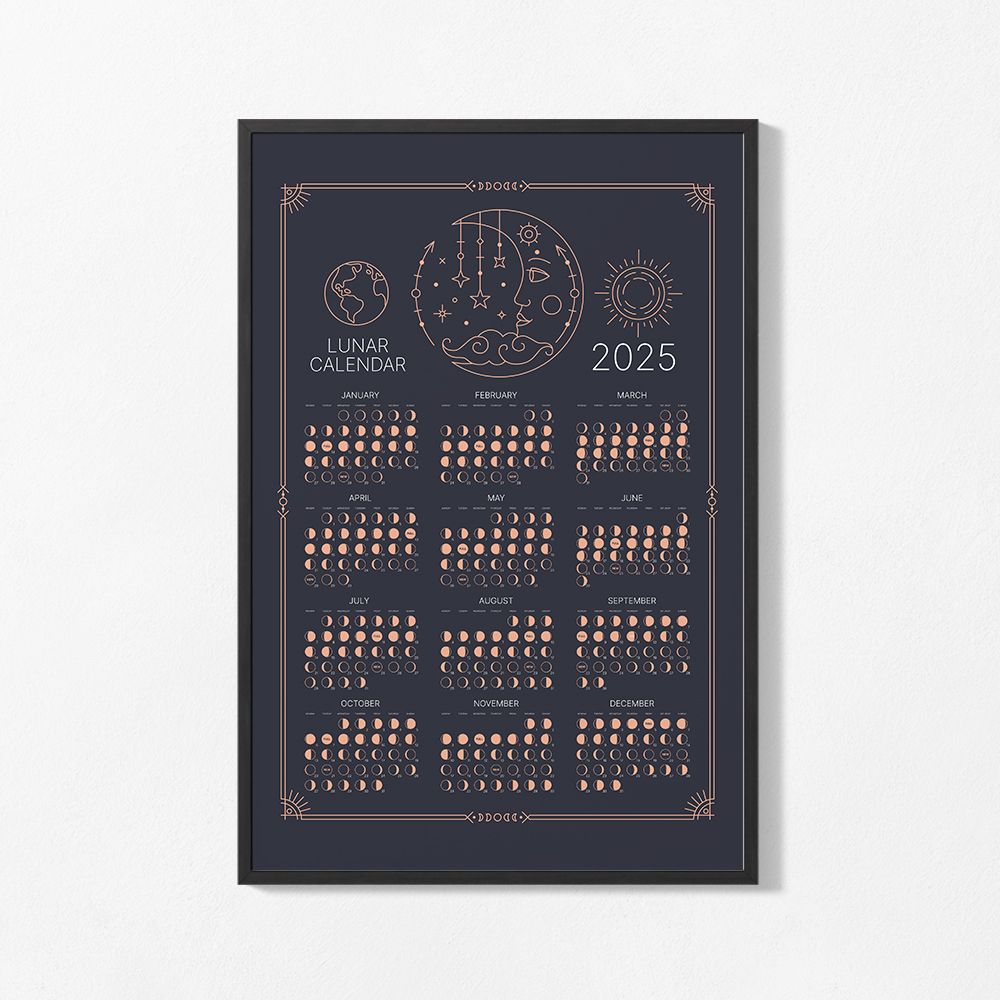 Poster - 2025 Maankalender