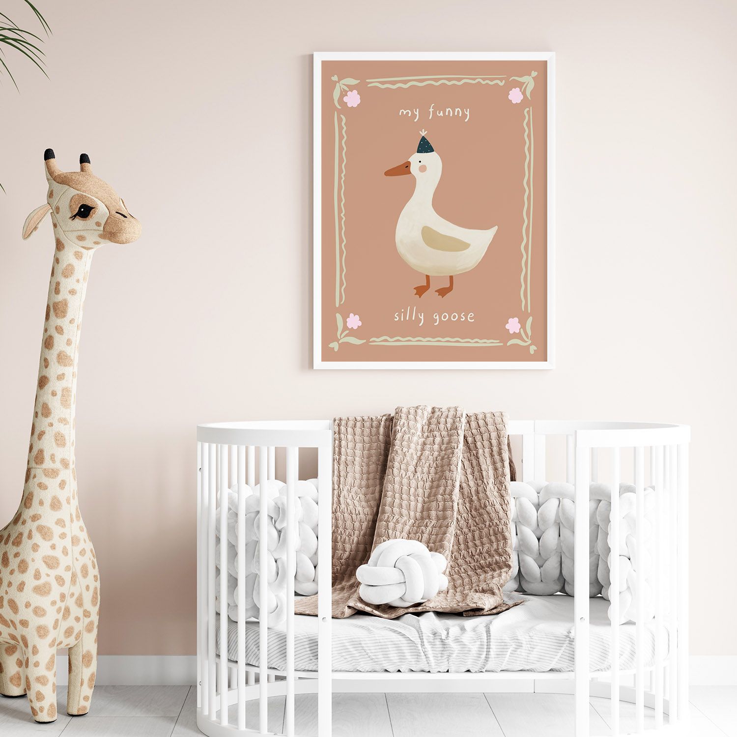 Poster - Grappige Stomme Gans