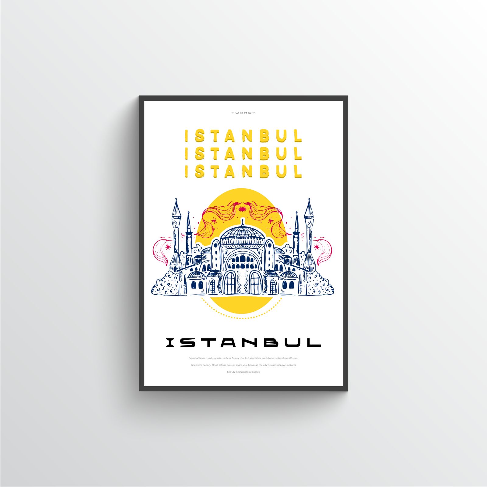 Istanbul Stadsgezicht Poster