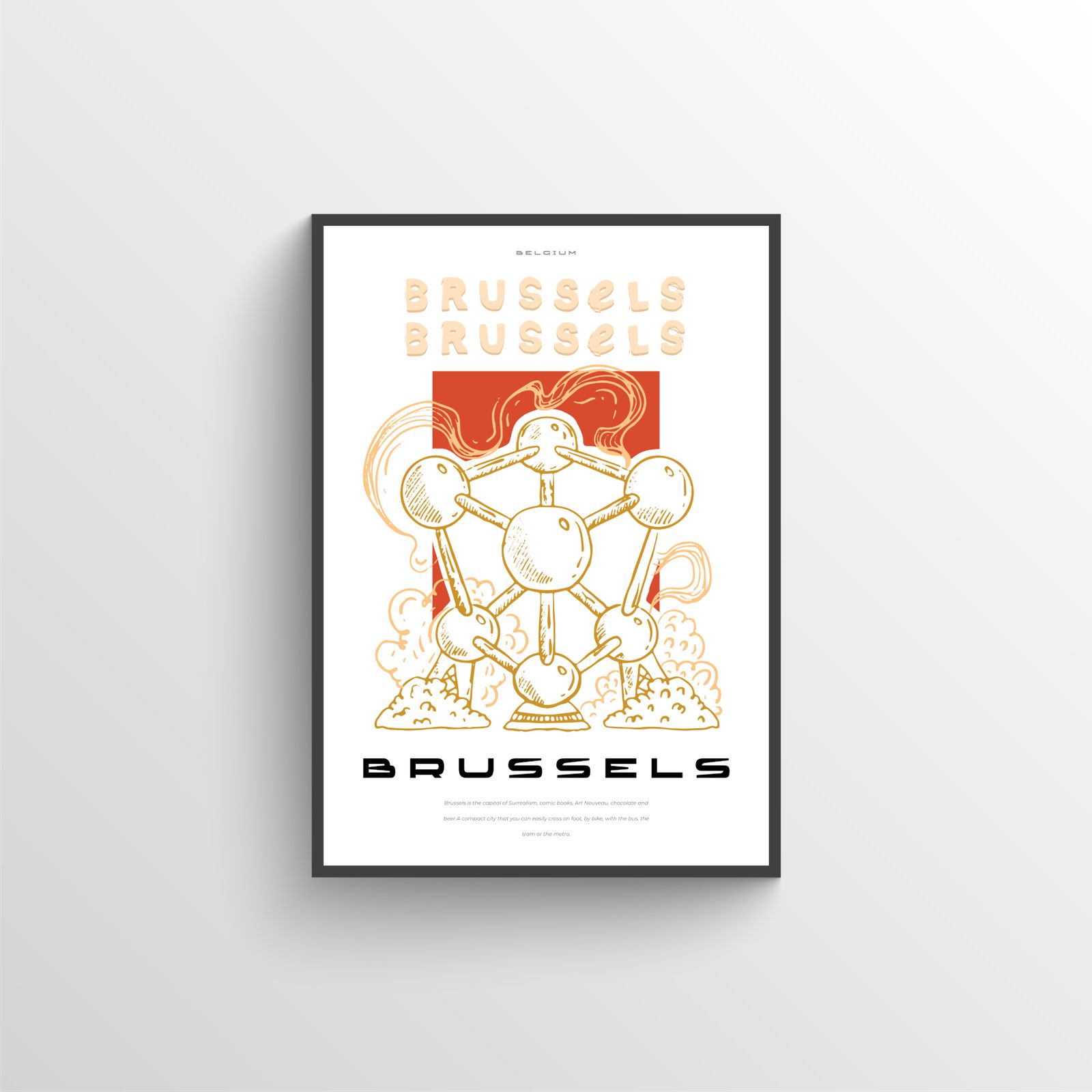 Brussels Atomium Poster