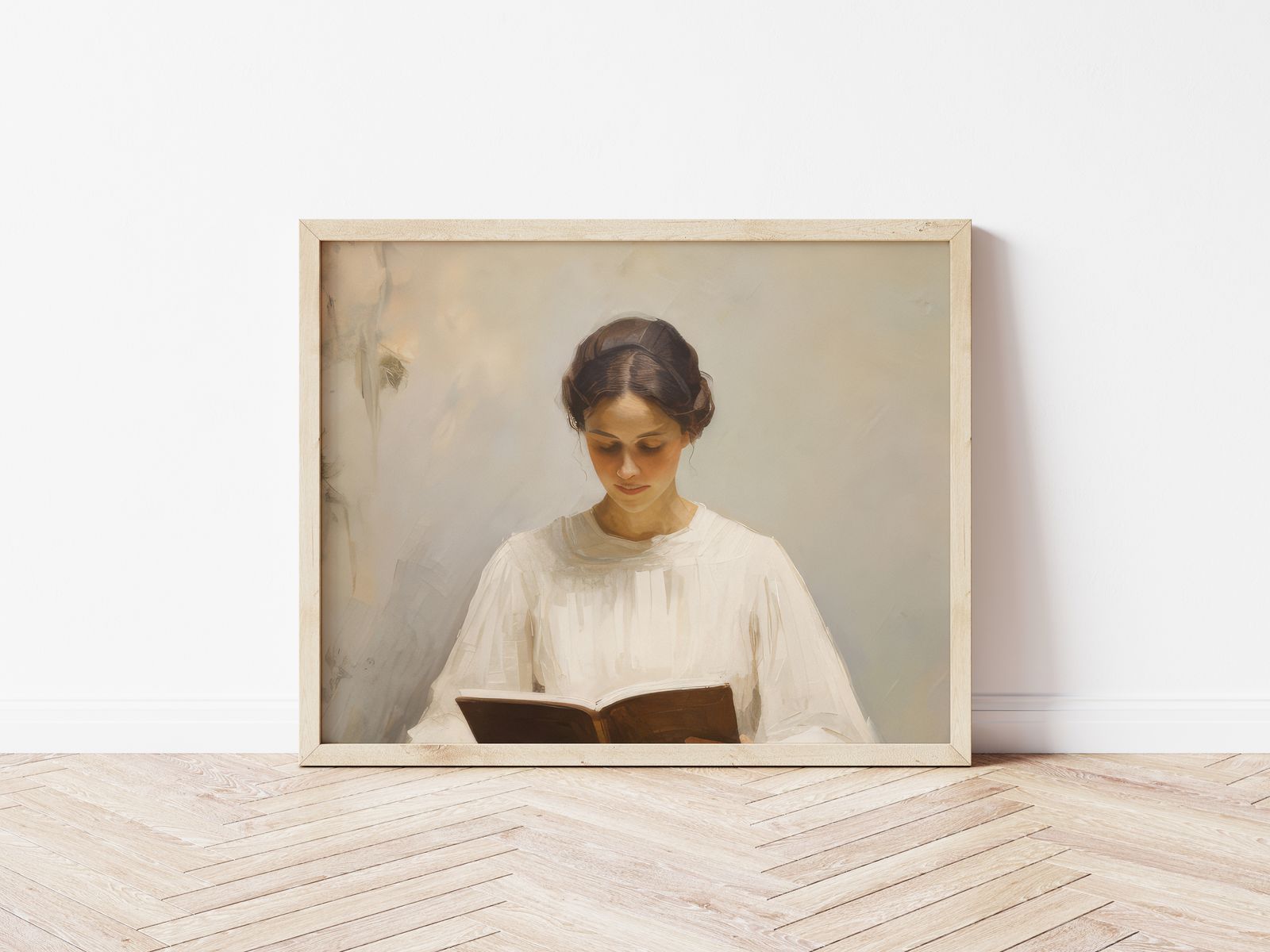 Poster - Lezende vrouw