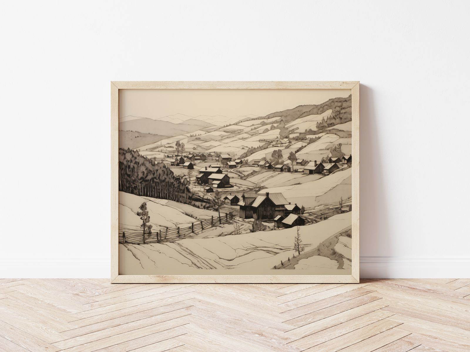 Poster - Landelijk Landschap