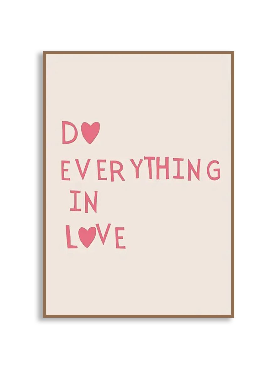 Poster - Doe alles in liefde