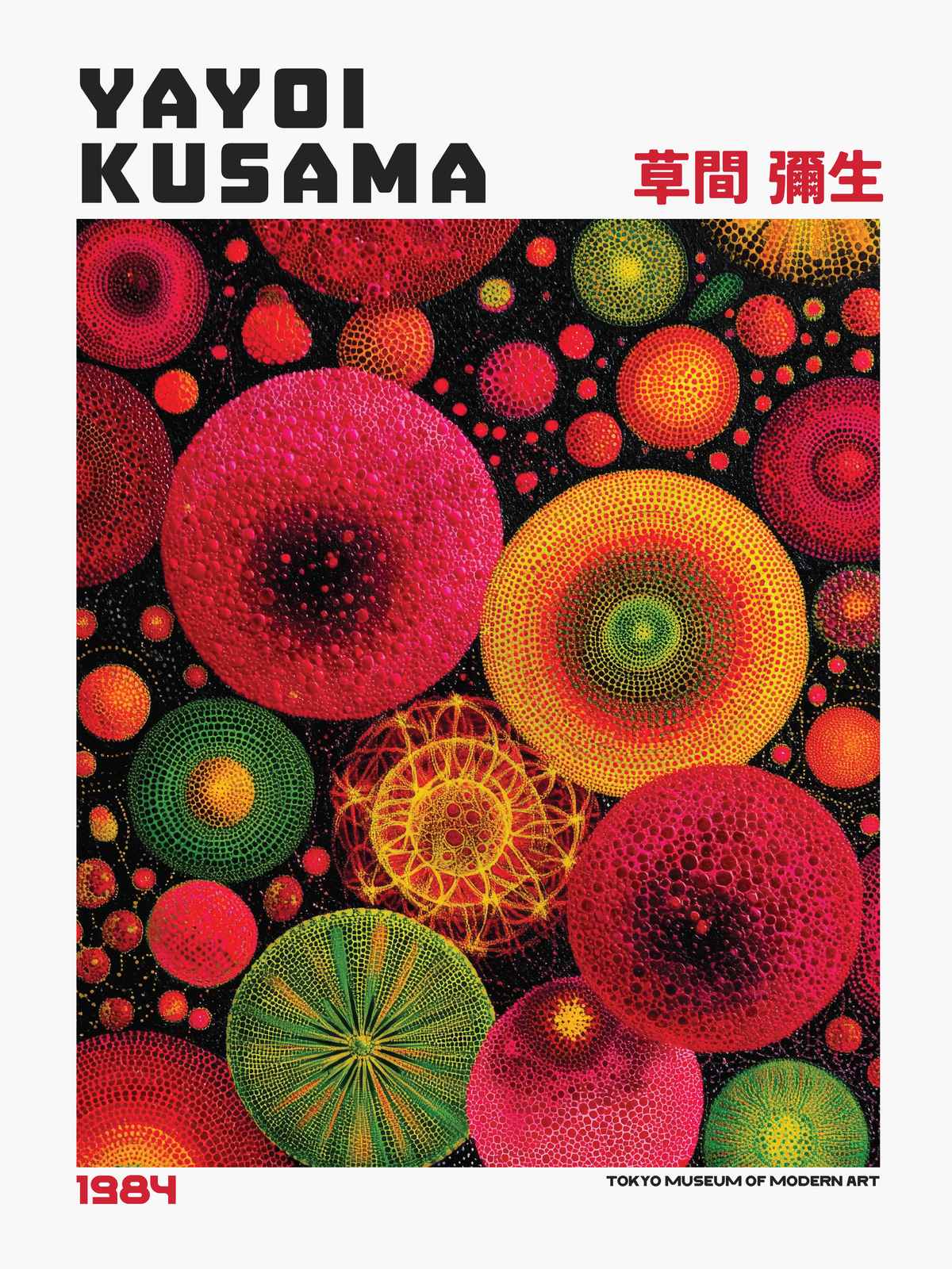 Poster - Yayoi Kusama Kunst 1984