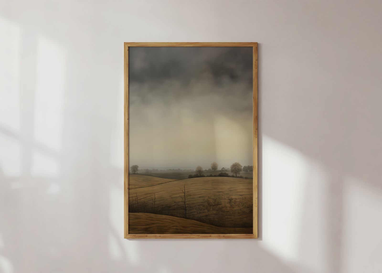 Poster - Mistig Landschap
