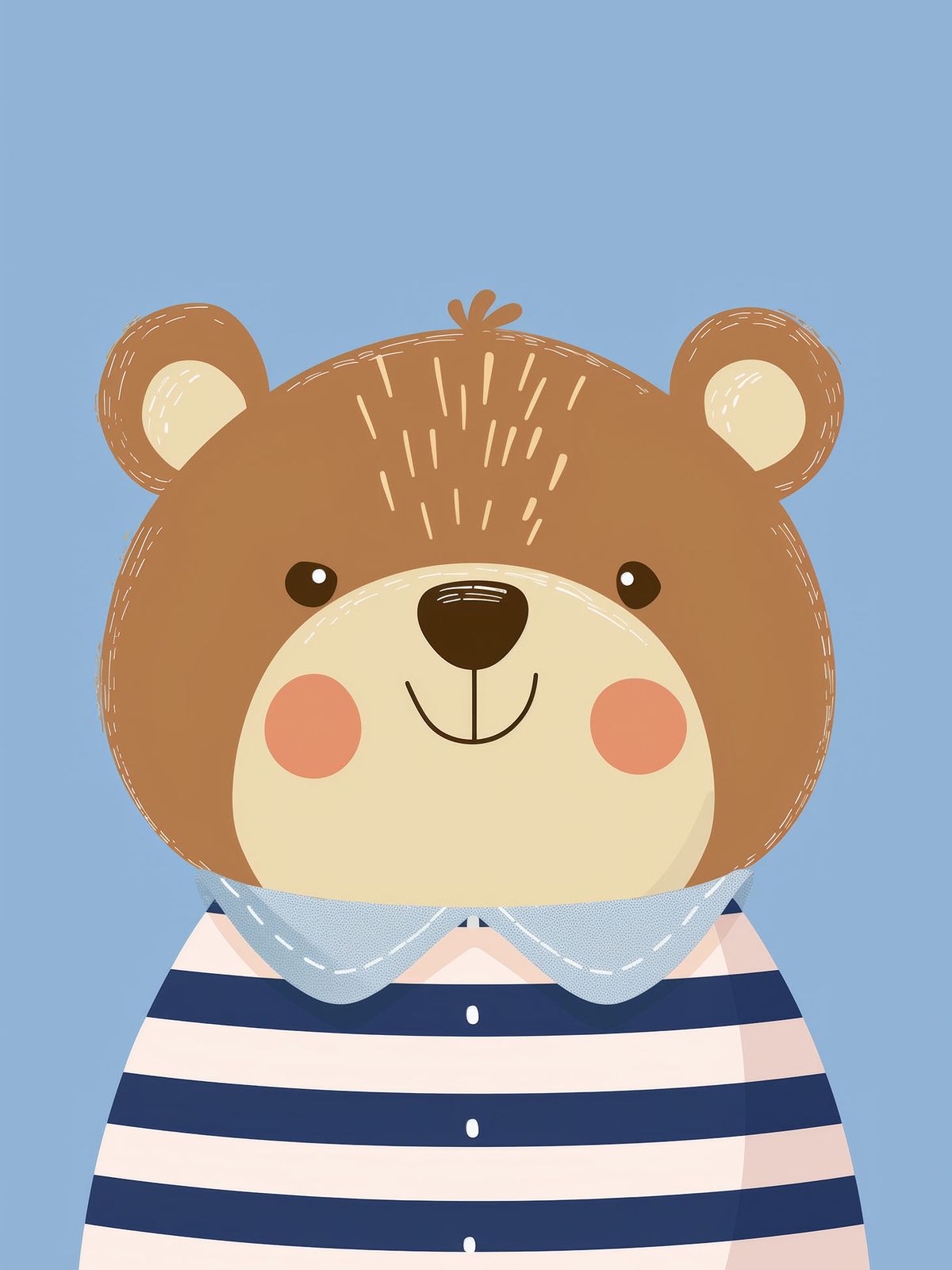 Poster - Schattig Beertjesontwerp