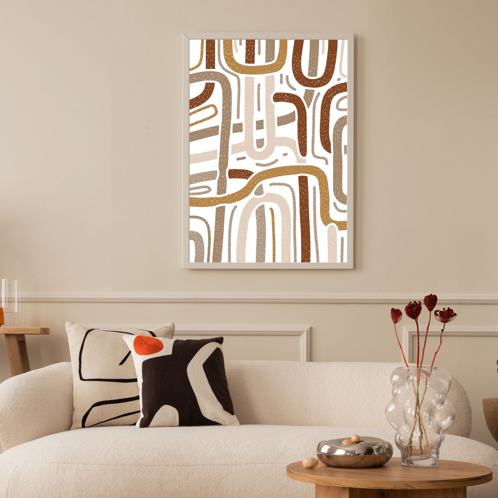 Moderne abstracte kunstmuurposter
