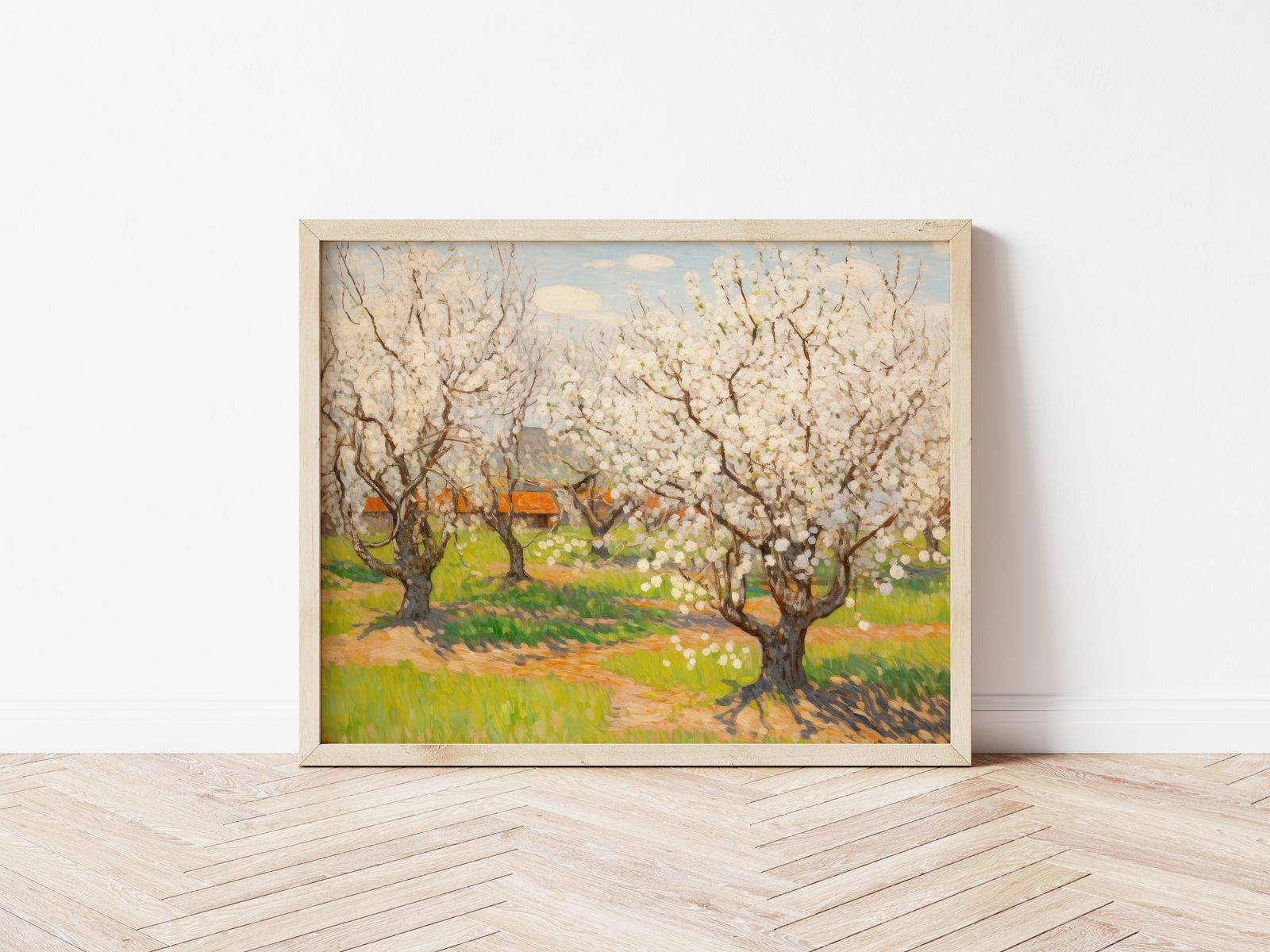 Poster - Bloeiende Boomgaard Vincent van Gogh