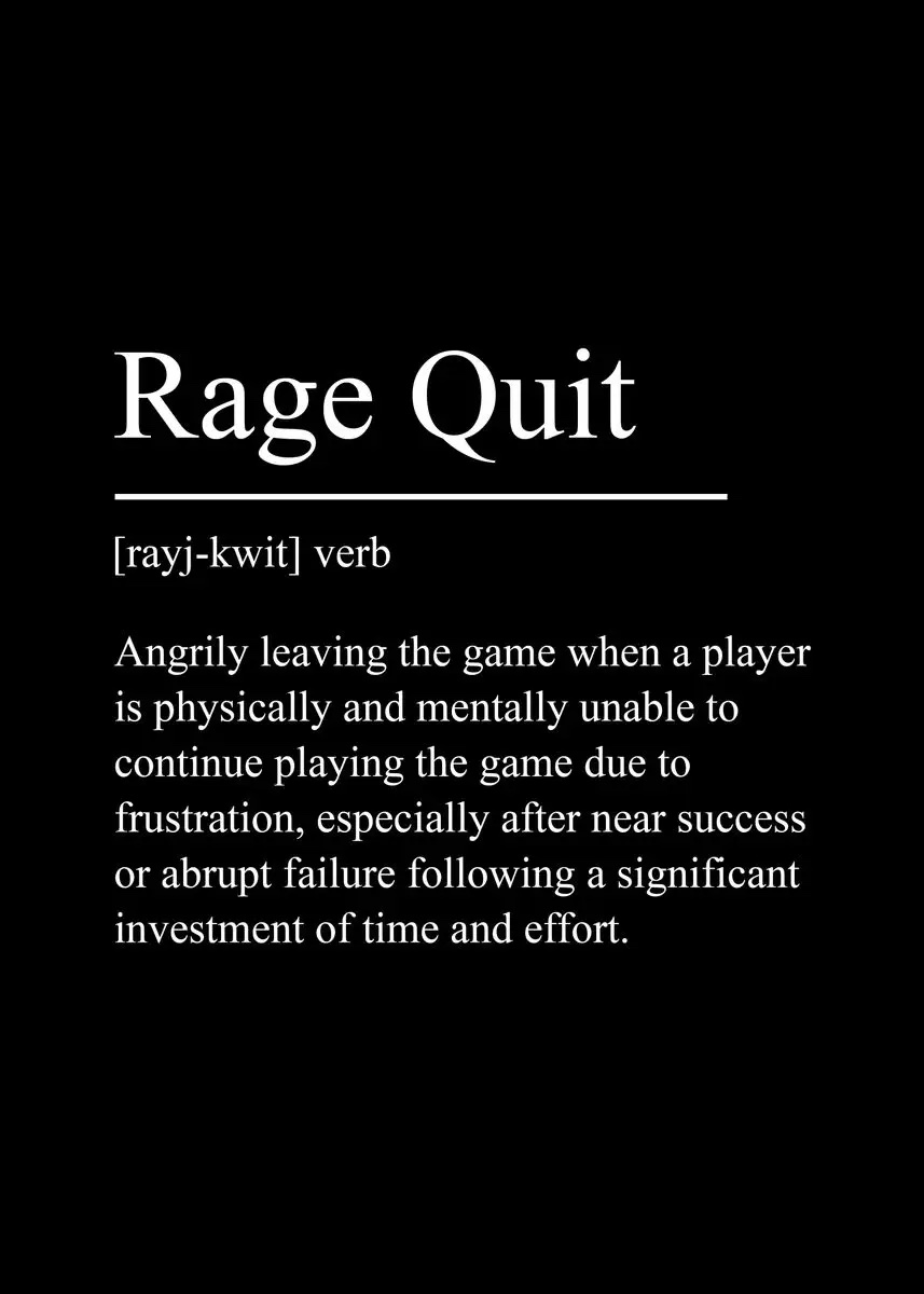 Poster - Rage Quit