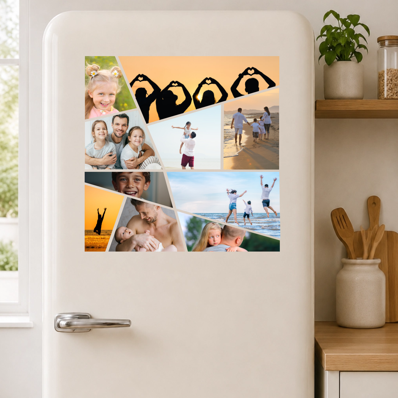 Muursticker - Moderne Fotocollage