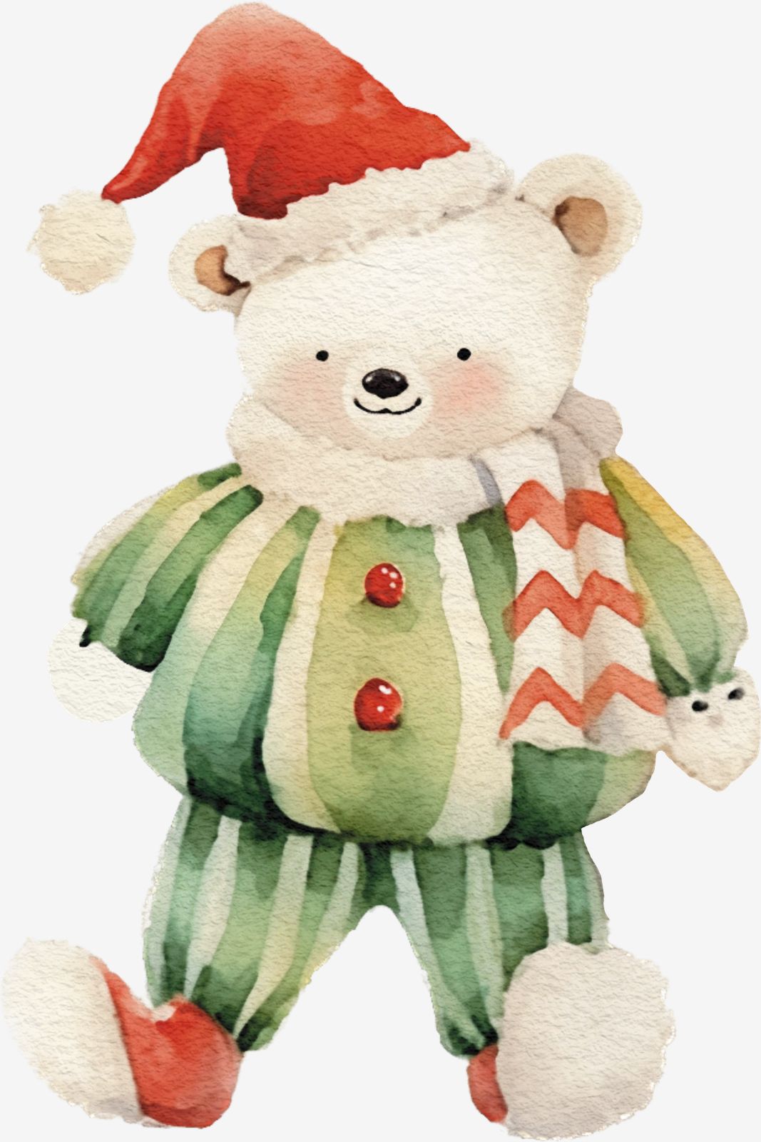 Kerstbeer Sticker