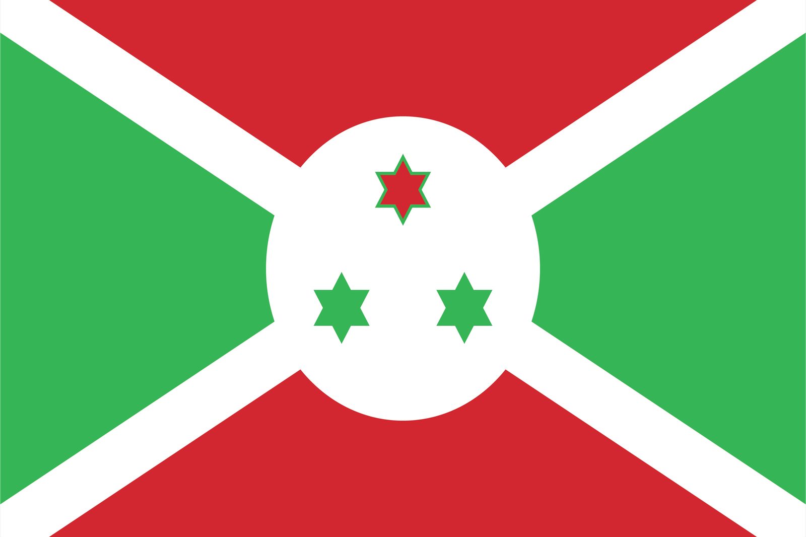 Burundi Vlag - Sticker