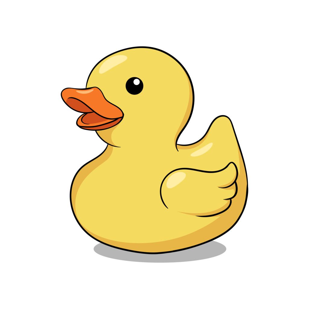 Sticker - Gele Rubber Eend