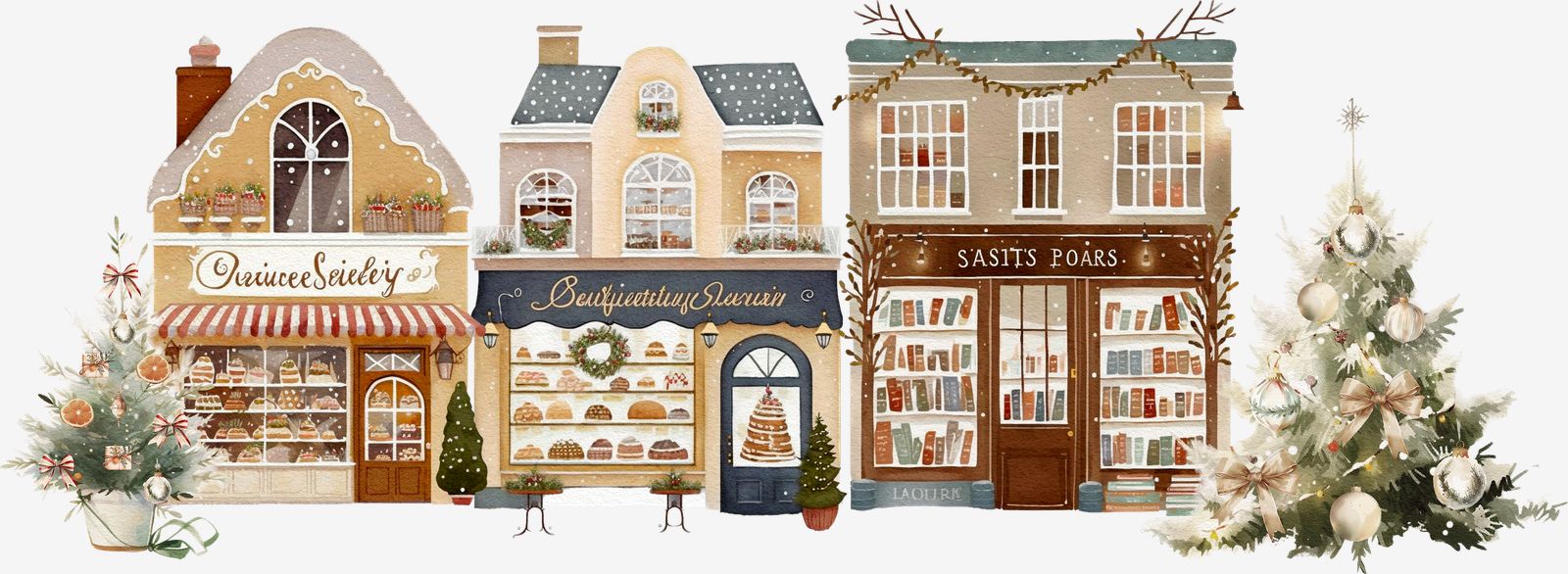 Kerststad Sticker
