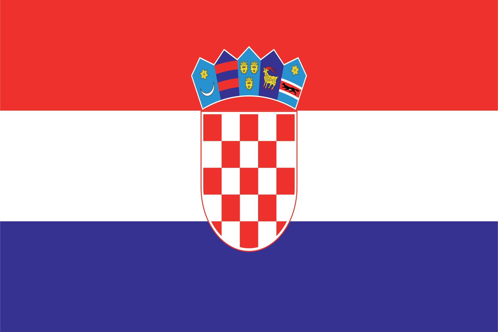 Kroatische vlag - sticker