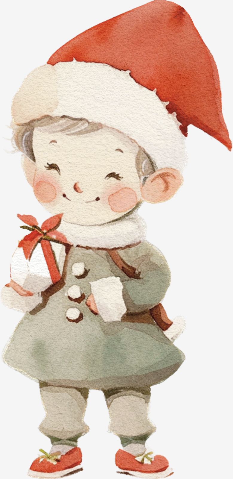 Feestelijke Kerststicker