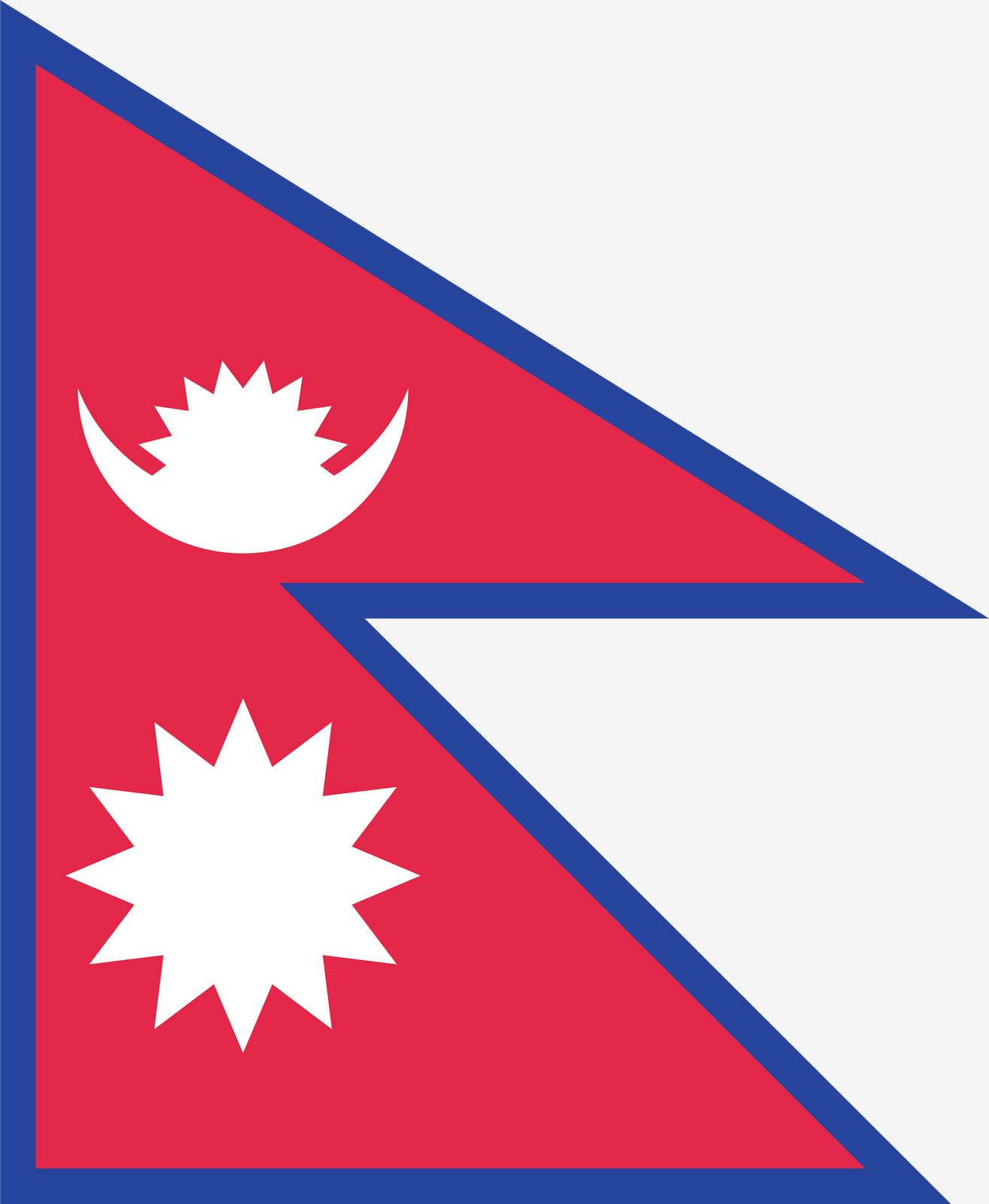 Nepal Vlag - Sticker