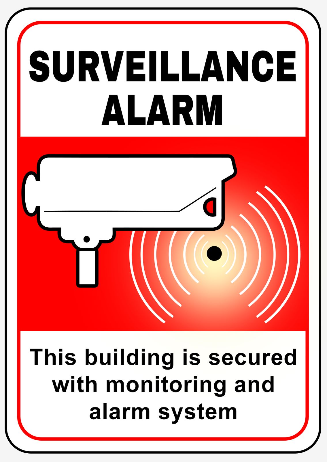 Sticker - Bewakingsalarm